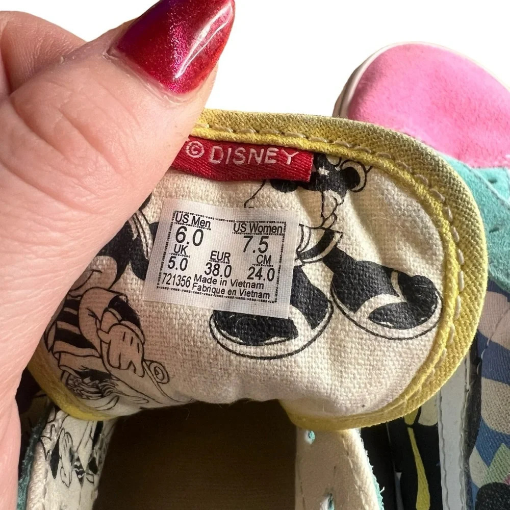 Vans Disney x Old Skool '80s Mickey' Low Top Skate Shoes Men's 6.0 / Women's 7.5 - Picture 10 of 10